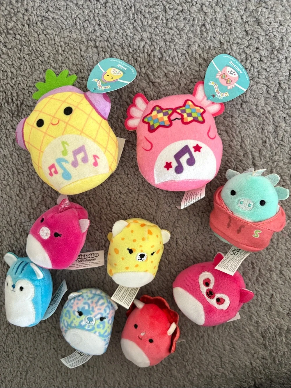 Squishmallows Squishville Bright Squad Mini Soft Plush Stuffed Toy